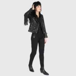 Commando Fringe – Leather Jacket With Fringe (Size XS, S, M, L, XL, 2XL, 3XL, 4XL, 5XL) 15 Commando Fringe – Leather Jacket With Fringe (Size XS, S, M, L, XL, 2XL, 3XL, 4XL, 5XL) -Straight To Hell com fri wom w 3