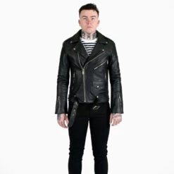 Commando Lightweight – Black And Nickel Leather Jacket 12 Commando Lightweight – Black And Nickel Leather Jacket -Straight To Hell com lig blk nic men 2021 w 2