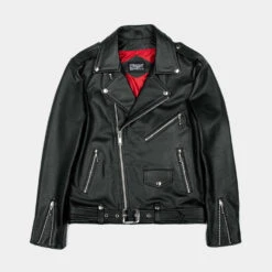 Commando Lightweight – Black And Nickel Leather Jacket