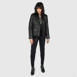 Commando Oversized – Black And Brass Leather Jacket 12 Commando Oversized – Black And Brass Leather Jacket -Straight To Hell com ove blk bra w 2