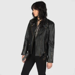 Commando Oversized – Black And Brass Leather Jacket 13 Commando Oversized – Black And Brass Leather Jacket -Straight To Hell com ove blk bra w 3