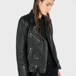 Commando Oversized – Black And Nickel Leather Jacket -Straight To Hell com ove blk nic w 10