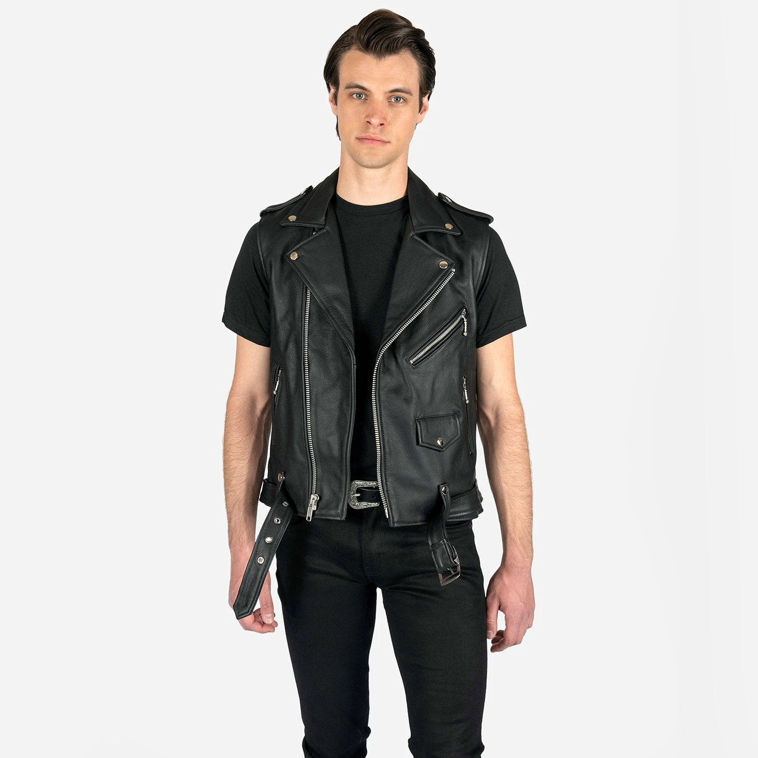 Commando Vest – Leather Vest 2 Commando Vest – Leather Vest - Image 2
