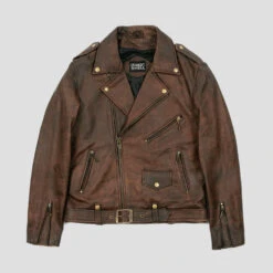 Commando – Worn Brown Leather Jacket