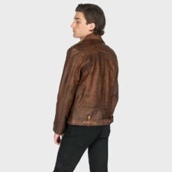 Commando – Worn Brown Leather Jacket 19 Commando – Worn Brown Leather Jacket -Straight To Hell com was bro men w 5