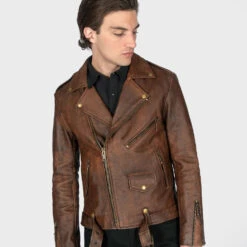 Commando – Worn Brown Leather Jacket 18 Commando – Worn Brown Leather Jacket -Straight To Hell com was bro men w 7