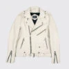 Commando – White Leather Jacket (Size 34S, 34, 36S, 38S, 38, 40, 50, 52, 54)