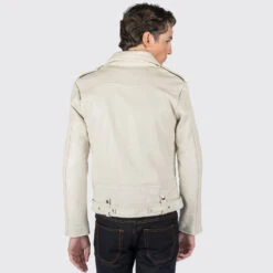 Commando – White Leather Jacket (Size 34S, 34, 36S, 38S, 38, 40, 50, 52, 54) 17 Commando – White Leather Jacket (Size 34S, 34, 36S, 38S, 38, 40, 50, 52, 54) -Straight To Hell com wht 2021 w 7