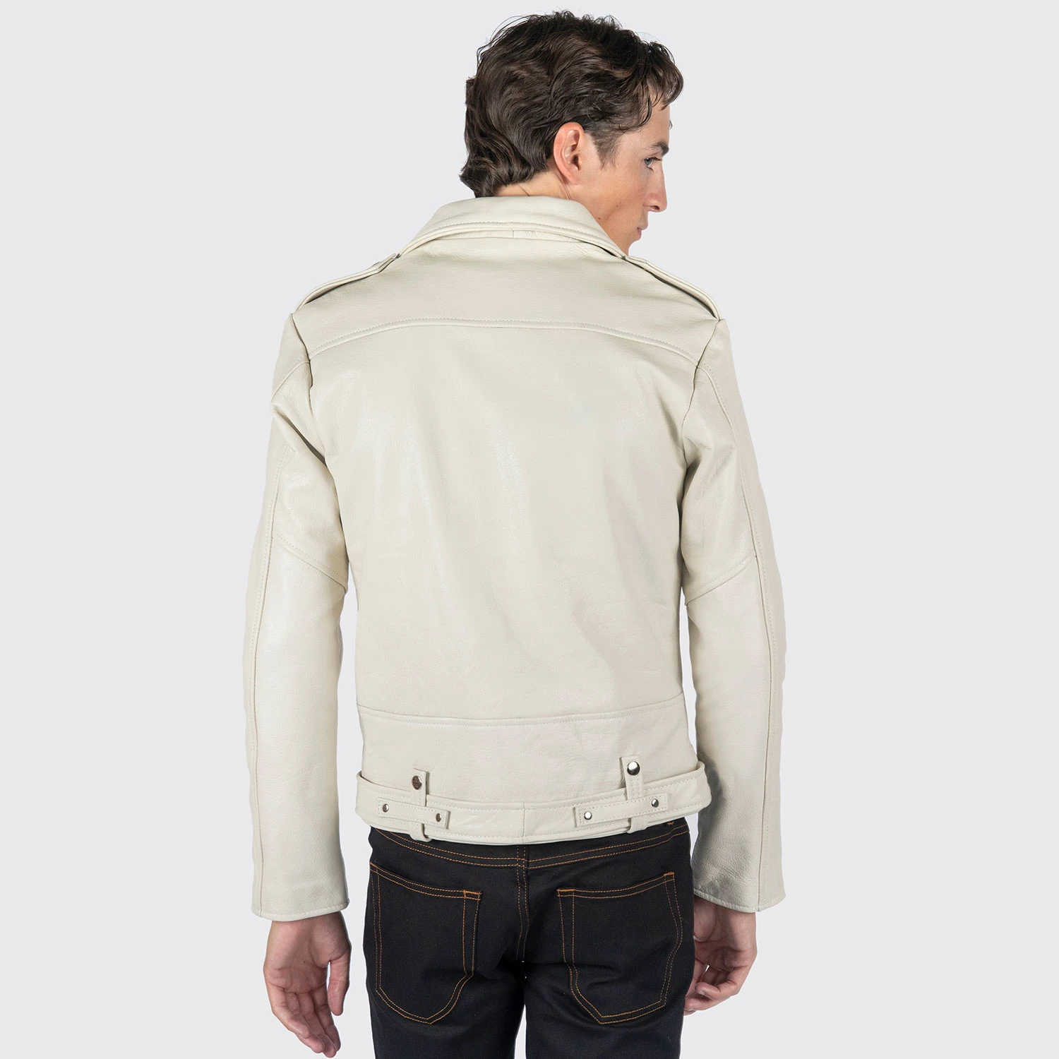 Commando – White Leather Jacket (Size 34S, 34, 36S, 38S, 38, 40, 50, 52, 54) 8 Commando – White Leather Jacket (Size 34S, 34, 36S, 38S, 38, 40, 50, 52, 54) - Image 8