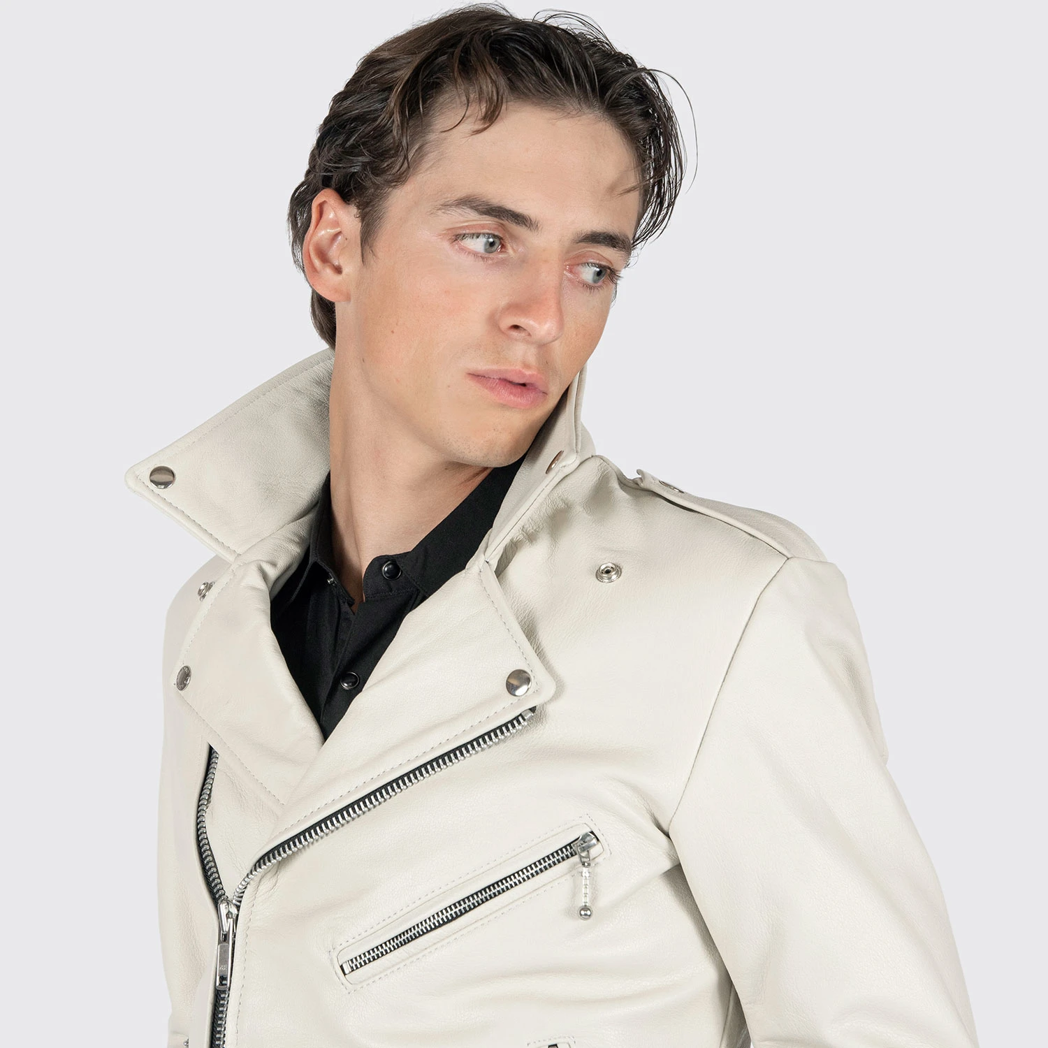 Commando – White Leather Jacket (Size 34S, 34, 36S, 38S, 38, 40, 50, 52, 54) 7 Commando – White Leather Jacket (Size 34S, 34, 36S, 38S, 38, 40, 50, 52, 54) - Image 7