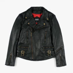 Defector – Black And Brass Leather Jacket