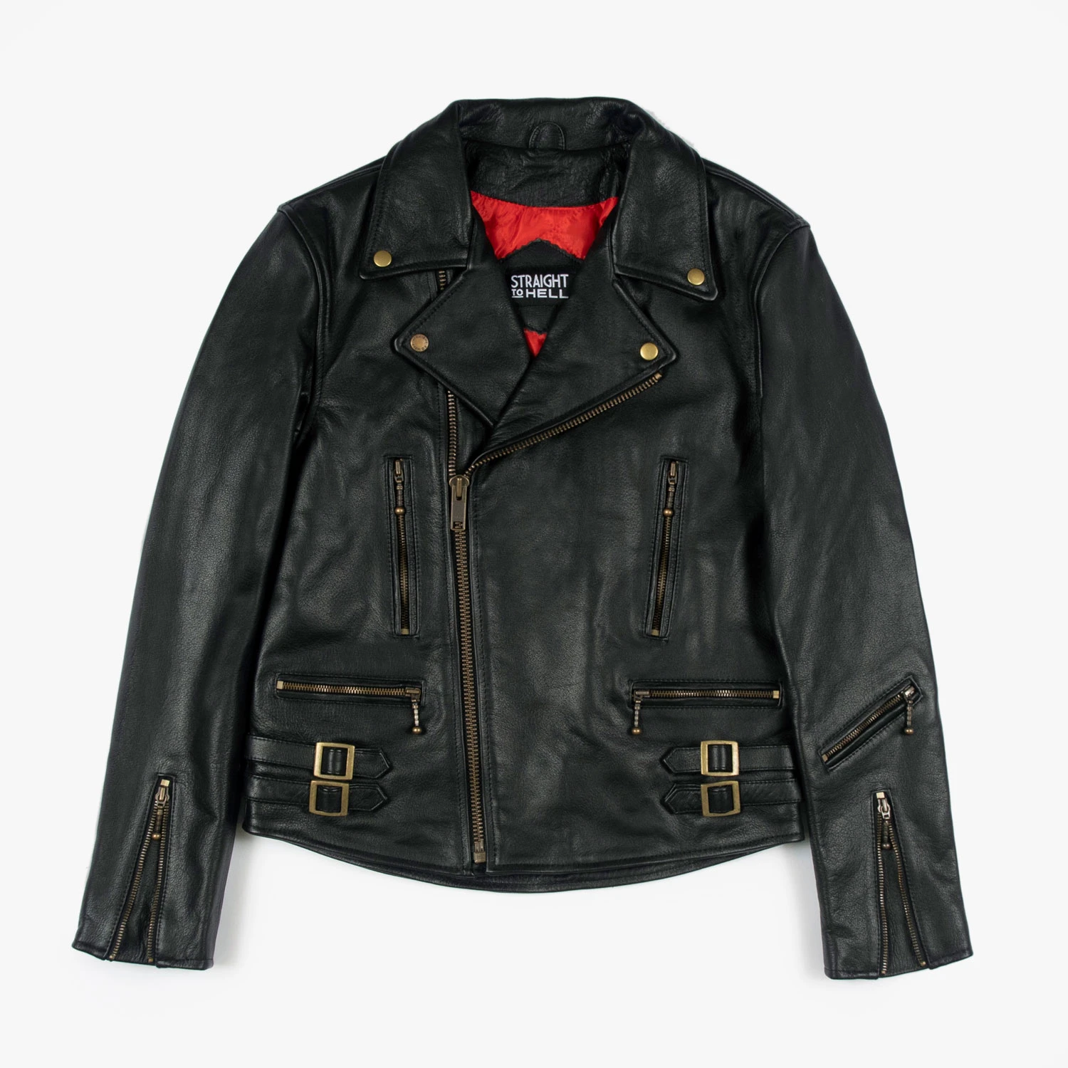 Defector – Black And Brass Leather Jacket 1 Defector – Black And Brass Leather Jacket