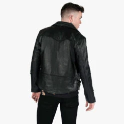 Defector – Black And Brass Leather Jacket 17 Defector – Black And Brass Leather Jacket -Straight To Hell def blk bra men w 9