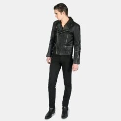 Defector – Black And Nickel Leather Jacket 18 Defector – Black And Nickel Leather Jacket -Straight To Hell def blk nic men 2022 w 8
