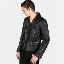 Defector – Black And Nickel Leather Jacket 17 Defector – Black And Nickel Leather Jacket -Straight To Hell def blk nic men 2022 w 9