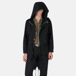 Defender – Black Fishtail Parka -Straight To Hell def blk w 5