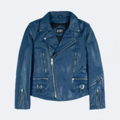 Defector – Blue Leather Jacket