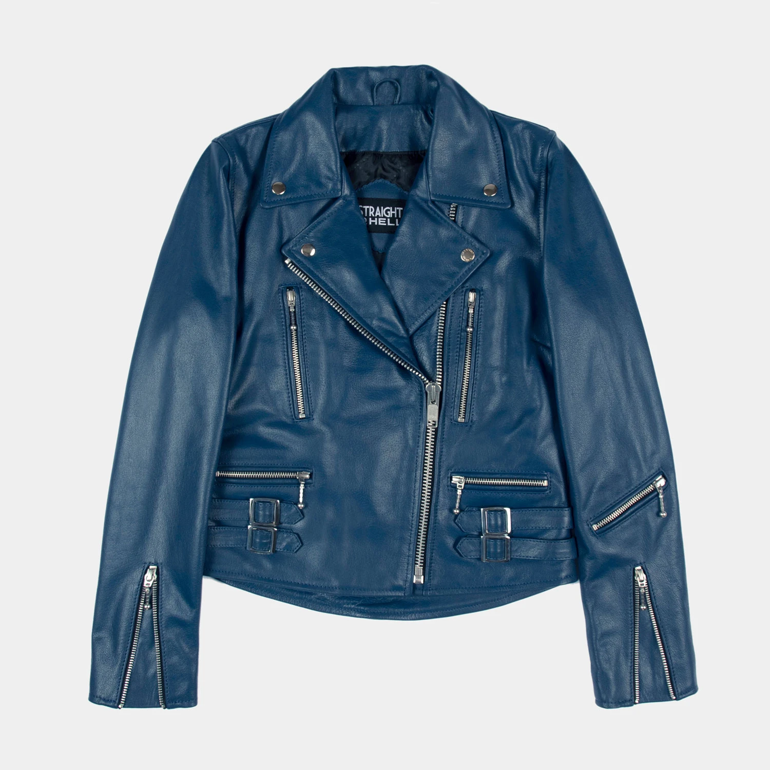 Defector – Blue Leather Jacket (Size XS, S, M, L, XL, 2XL, 3XL, 4XL, 5XL) 1 Defector – Blue Leather Jacket (Size XS, S, M, L, XL, 2XL, 3XL, 4XL, 5XL)
