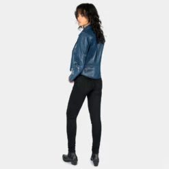 Defector – Blue Leather Jacket (Size XS, S, M, L, XL, 2XL, 3XL, 4XL, 5XL) 19 Defector – Blue Leather Jacket (Size XS, S, M, L, XL, 2XL, 3XL, 4XL, 5XL) -Straight To Hell def blu wom w 5