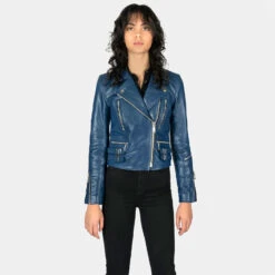 Defector – Blue Leather Jacket (Size XS, S, M, L, XL, 2XL, 3XL, 4XL, 5XL) 15 Defector – Blue Leather Jacket (Size XS, S, M, L, XL, 2XL, 3XL, 4XL, 5XL) -Straight To Hell def blu wom w 6