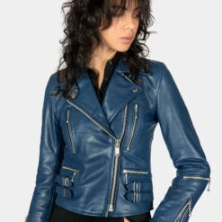 Defector – Blue Leather Jacket (Size XS, S, M, L, XL, 2XL, 3XL, 4XL, 5XL) 16 Defector – Blue Leather Jacket (Size XS, S, M, L, XL, 2XL, 3XL, 4XL, 5XL) -Straight To Hell def blu wom w 7
