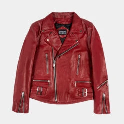 Defector – Burgundy Leather Jacket