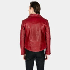 Defector – Burgundy Leather Jacket 17 Defector – Burgundy Leather Jacket -Straight To Hell def bur men w 5