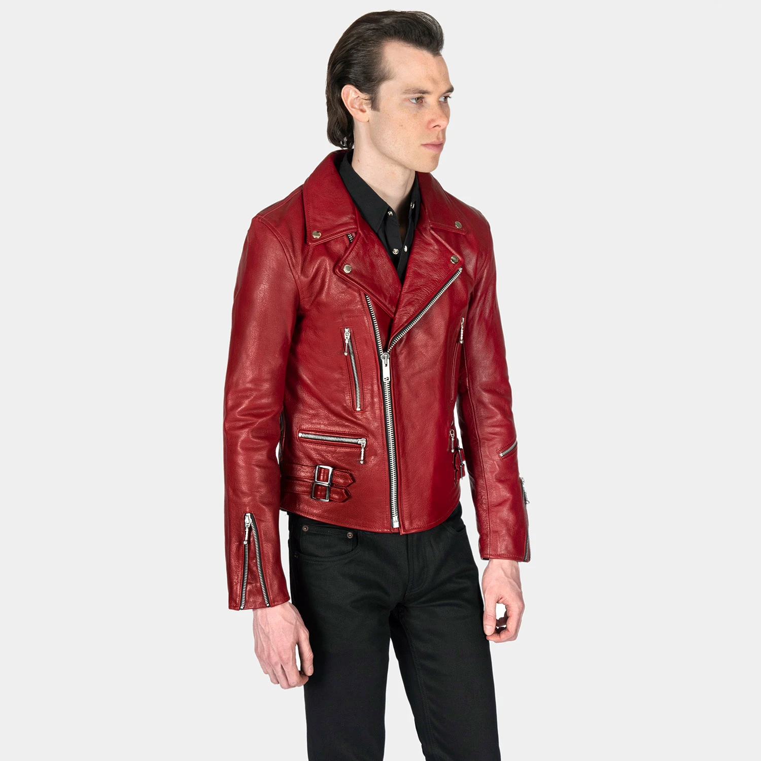 Defector – Burgundy Leather Jacket 7 Defector – Burgundy Leather Jacket - Image 7