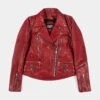 Defector – Burgundy Leather Jacket (Size XS, S, M, L, XL, 2XL, 3XL, 4XL, 5XL)