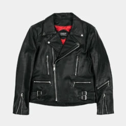 Defector – Black And Nickel Leather Jacket