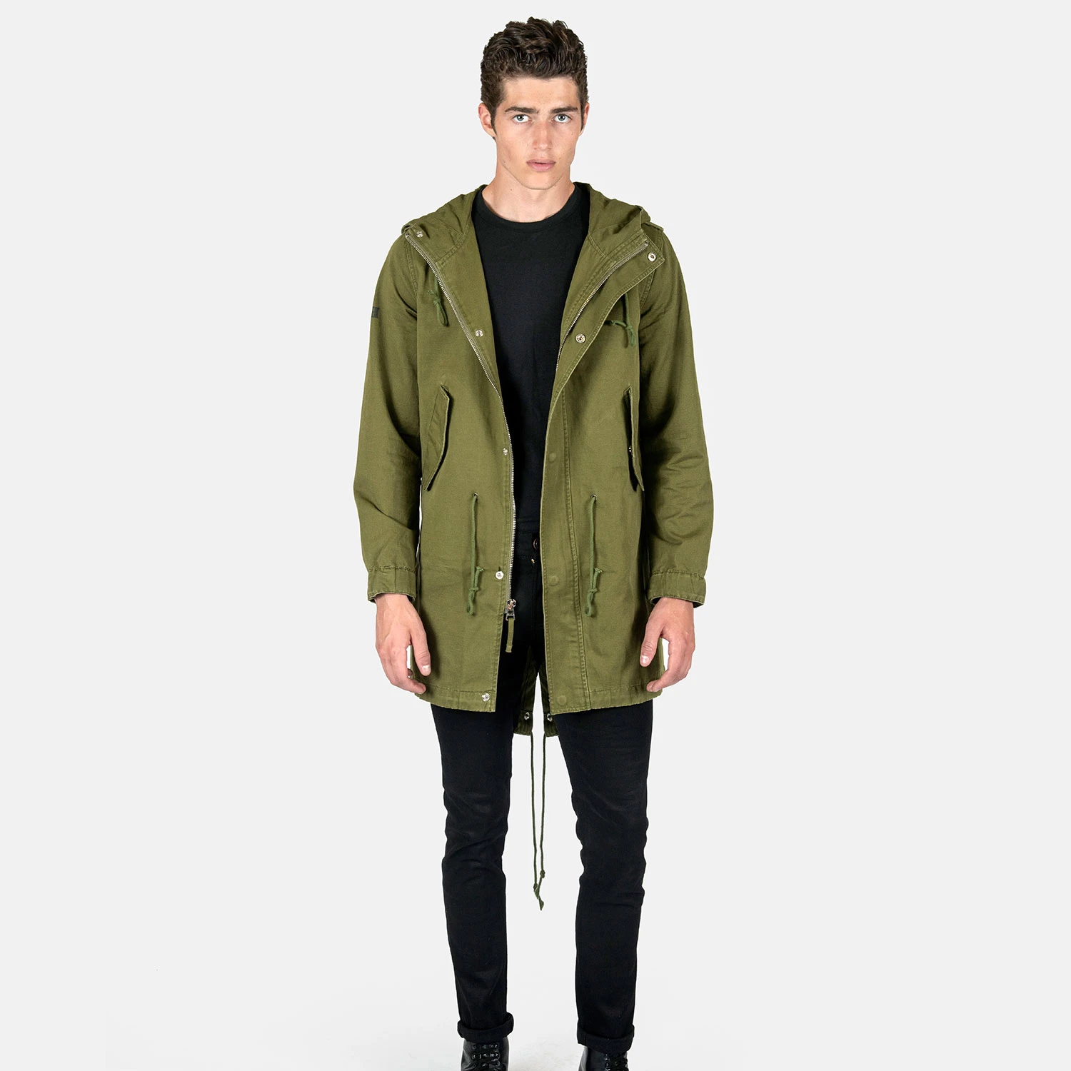Defender – Green Fishtail Parka 2 Defender – Green Fishtail Parka - Image 2