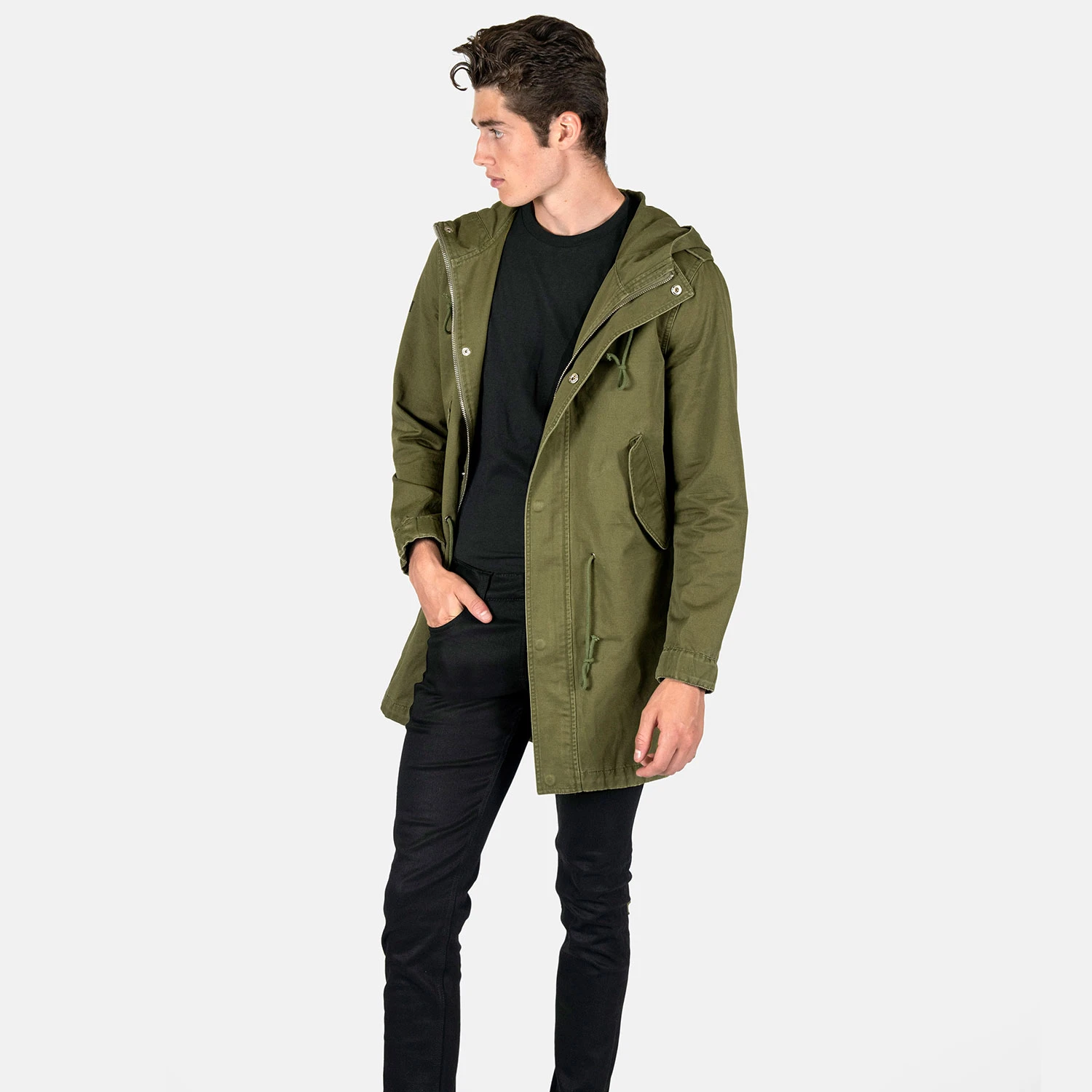 Defender – Green Fishtail Parka 8 Defender – Green Fishtail Parka - Image 8