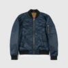 Del Bomber – Blue And Tan Reversible Flight Jacket – 15 Year Anniversary