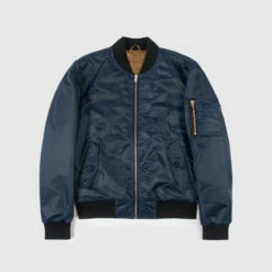Del Bomber – Blue And Tan Reversible Flight Jacket – 15 Year Anniversary