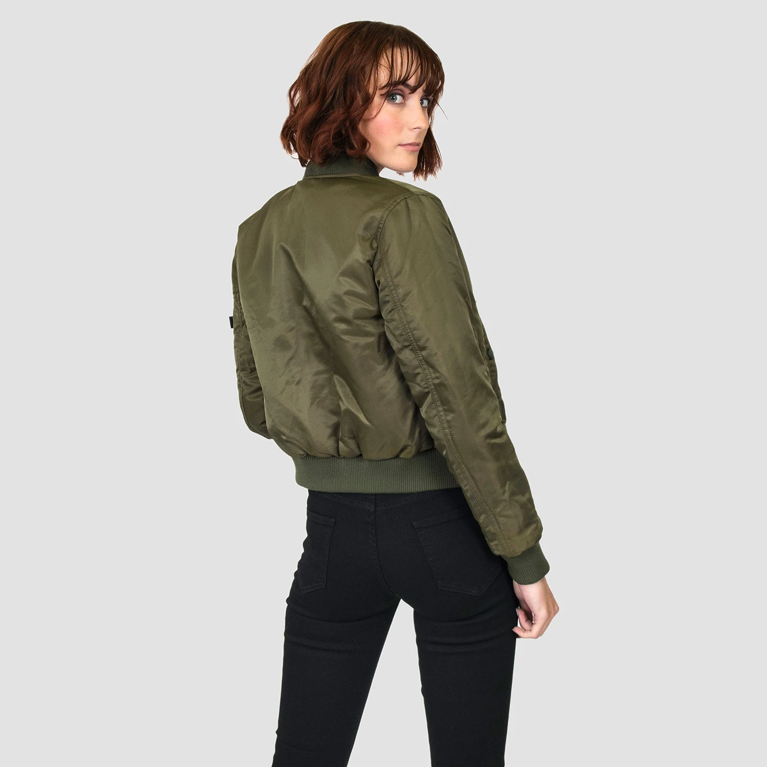 Del Bomber – Black And Green Reversible Flight Jacket 11 Del Bomber – Black And Green Reversible Flight Jacket - Image 11