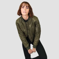 Del Bomber – Black And Green Reversible Flight Jacket 26 Del Bomber – Black And Green Reversible Flight Jacket -Straight To Hell del bomber blk grn web 13