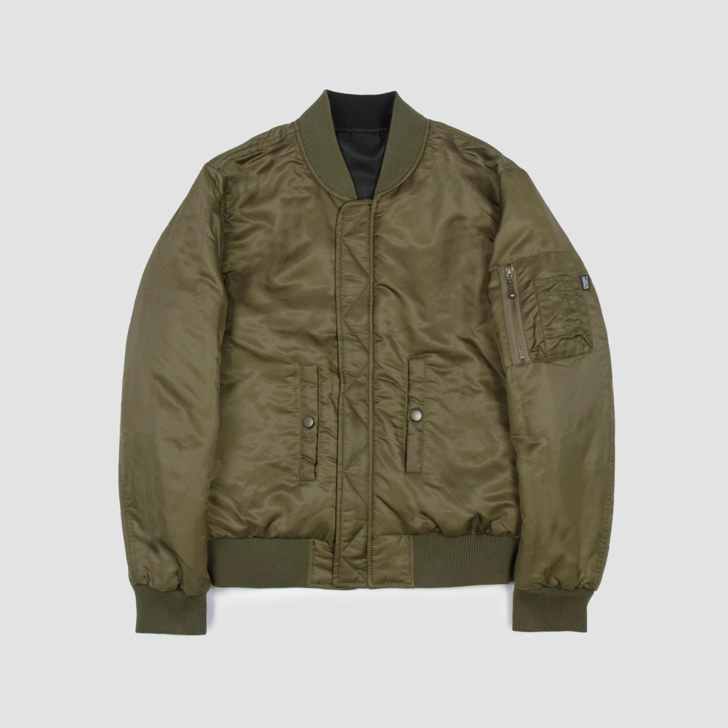 Del Bomber – Black And Green Reversible Flight Jacket 14 Del Bomber – Black And Green Reversible Flight Jacket - Image 14