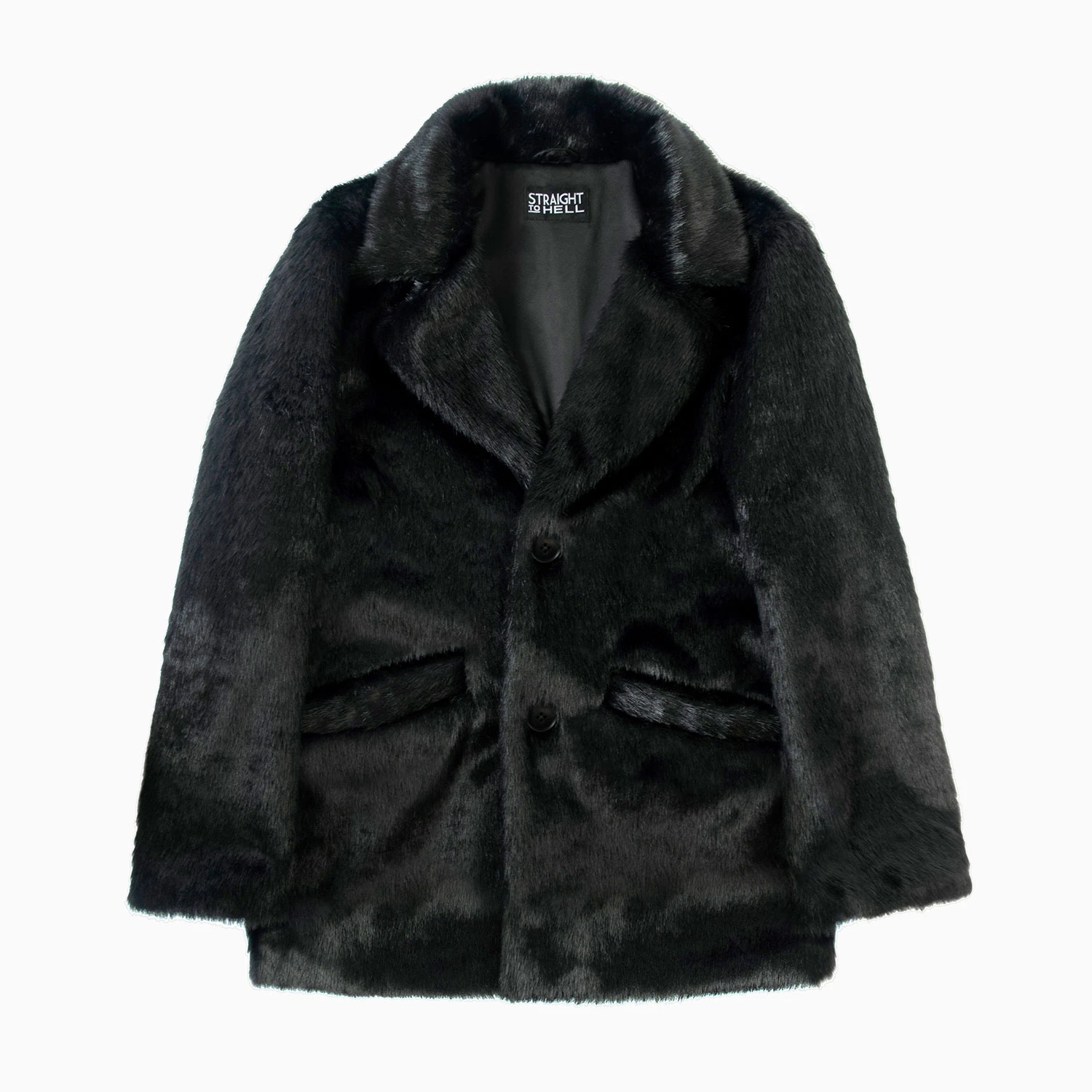DeVille – Black Faux Fur Coat 1 DeVille – Black Faux Fur Coat