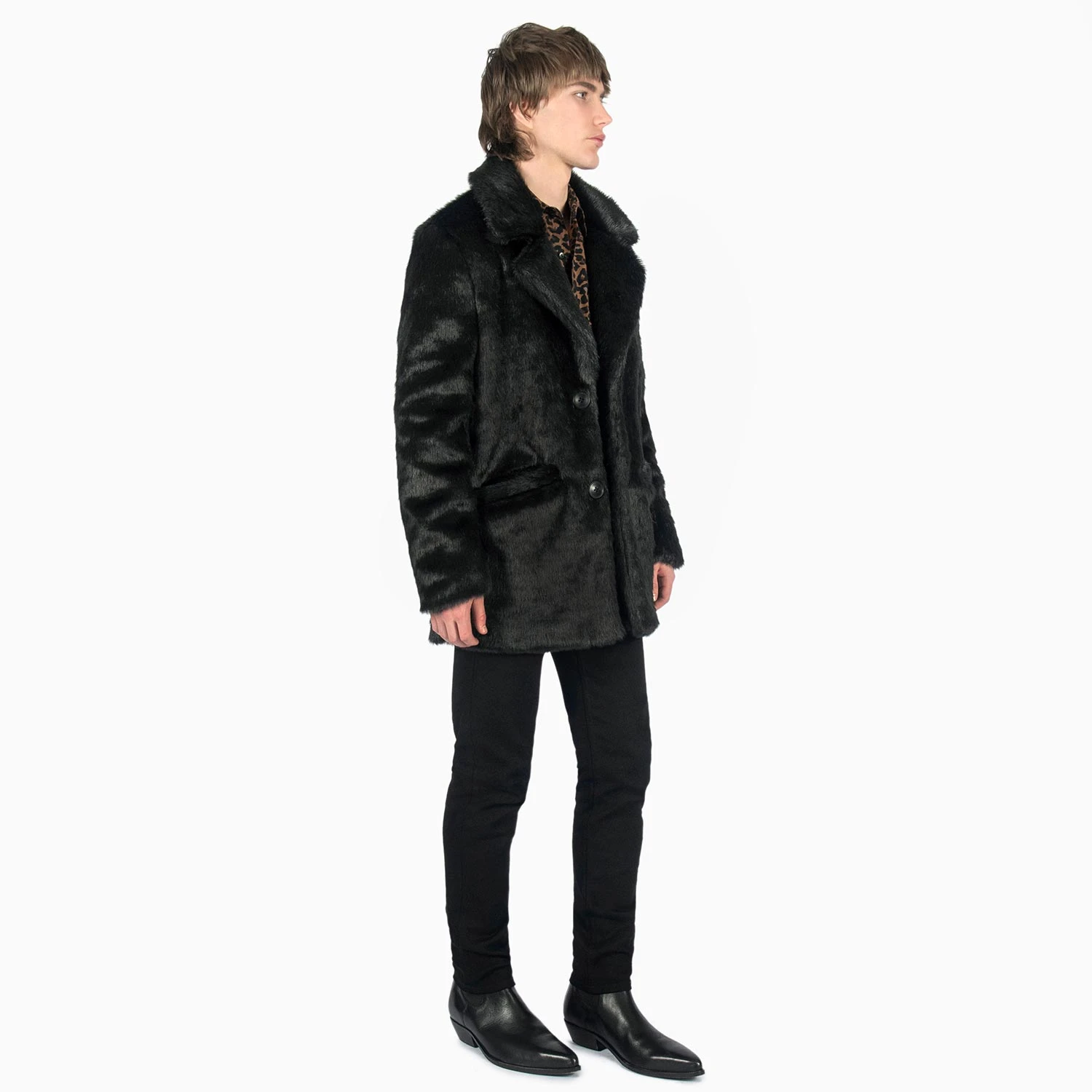 DeVille – Black Faux Fur Coat 7 DeVille – Black Faux Fur Coat - Image 7