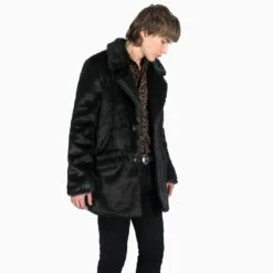 DeVille – Black Faux Fur Coat 18 DeVille – Black Faux Fur Coat -Straight To Hell dev blk men w 4