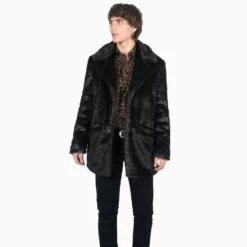 DeVille – Black Faux Fur Coat 13 DeVille – Black Faux Fur Coat -Straight To Hell dev blk men w 5