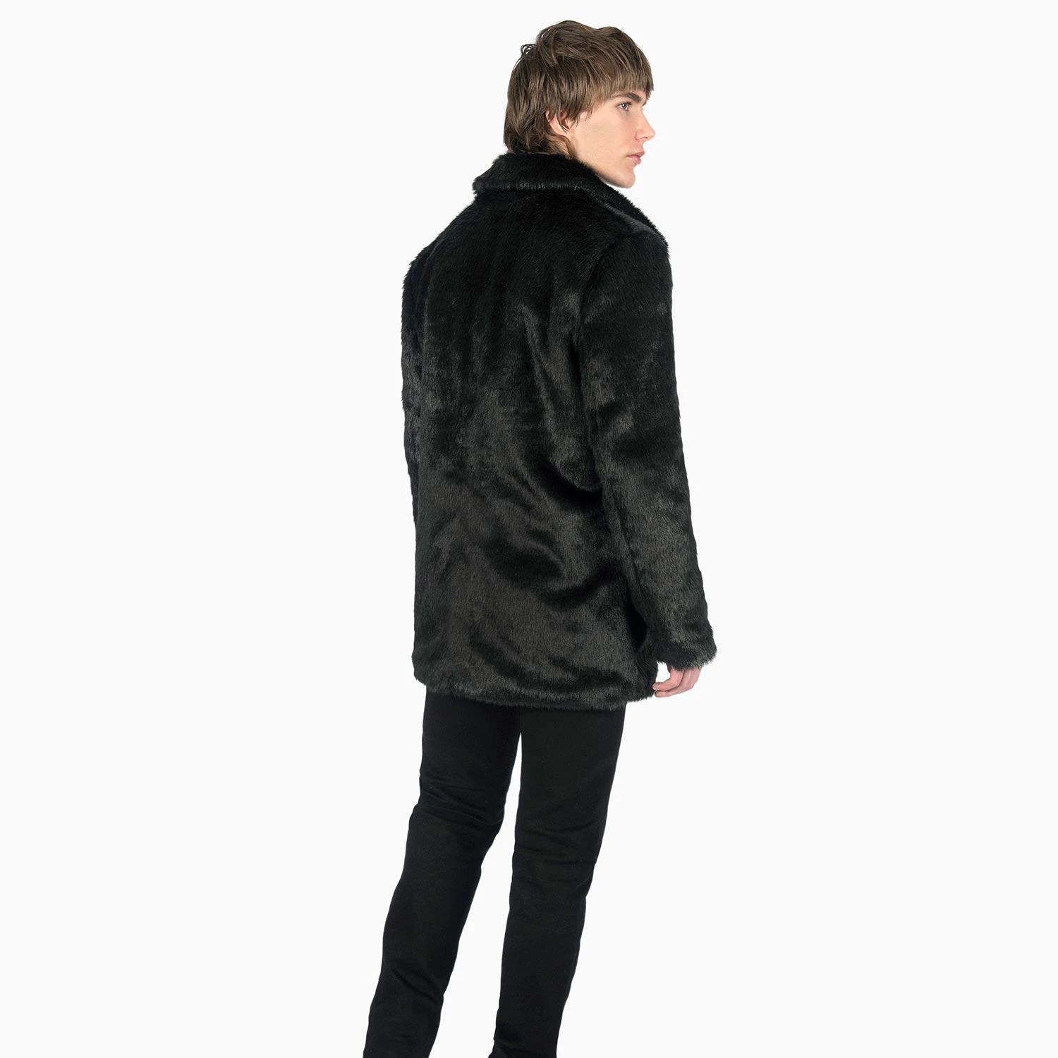 DeVille – Black Faux Fur Coat 10 DeVille – Black Faux Fur Coat - Image 10