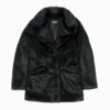 DeVille – Black Faux Fur Coat (Size XS, XL, 2XL, 3XL, 4XL)