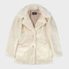 DeVille – Cream Faux Fur Coat (Size XS, S, M, L, XL, 2XL, 3XL, 4XL)