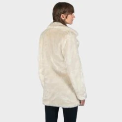 DeVille – Cream Faux Fur Coat (Size XS, S, M, L, XL, 2XL, 3XL, 4XL) -Straight To Hell dev cre w 8