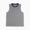 Diego – Black And Grey Striped Tank Top