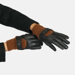 Dillon – Lined Leather Gloves (Size M) -Straight To Hell dil blk brn wom web 3
