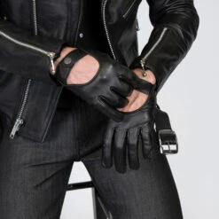 Dillon – Leather Gloves -Straight To Hell dillon blk unlined men 2 web