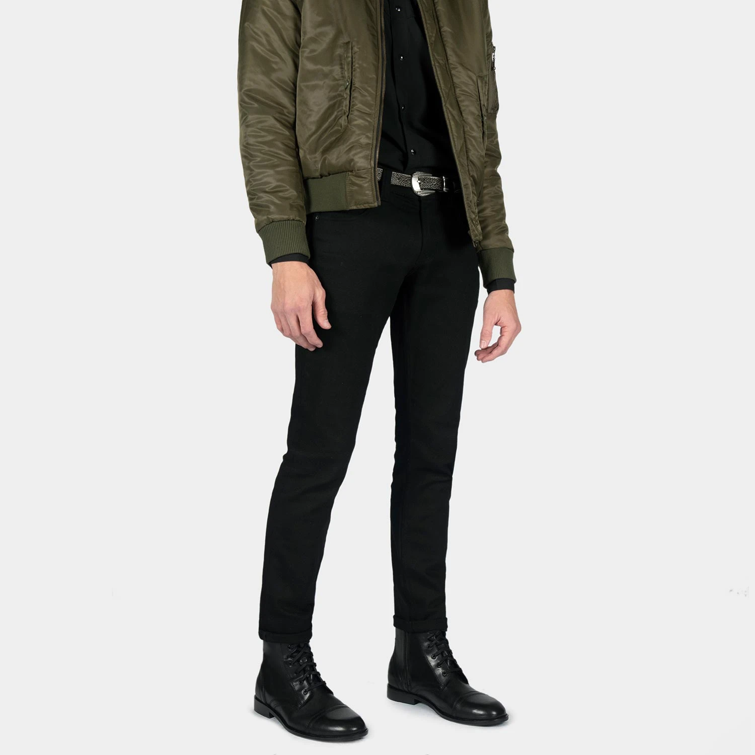 Division – Black And Brass Leather Combat Boots 7 Division – Black And Brass Leather Combat Boots - Image 7