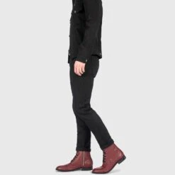 Division – Burgundy Leather Combat Boots (Size 7, 7.5, 8, 14) -Straight To Hell div bur men w 7